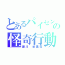 とあるパイセンの怪奇行動（藤川 紗里花）