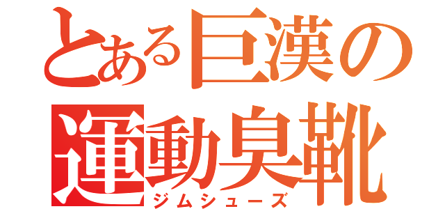 とある巨漢の運動臭靴（ジムシューズ）