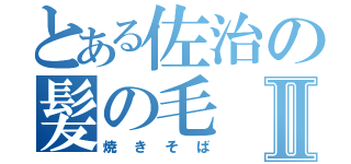 とある佐治の髪の毛Ⅱ（焼きそば）