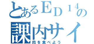 とあるＥＤ１４の課内サイト（肉を食べよう）