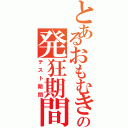 とあるおもむきの発狂期間（テスト期間）