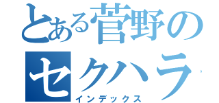 とある菅野のセクハラ（インデックス）