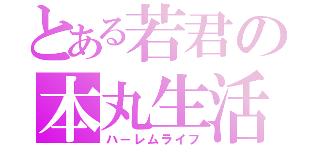 とある若君の本丸生活（ハーレムライフ）