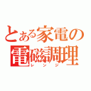 とある家電の電磁調理（レンジ）