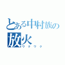 とある中村族の放火（ワクワク）