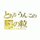 とあるうんこの謎の粒（とうもろこし）