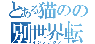 とある猫のの別世界転生（インデックス）