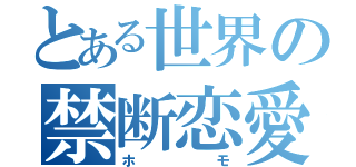 とある世界の禁断恋愛（ホモ）