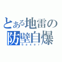 とある地雷の防壁自爆（Ｓａｘｅｒ）