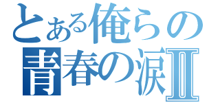 とある俺らの青春の涙Ⅱ（）