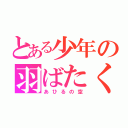 とある少年の羽ばたく翼（あひるの空）