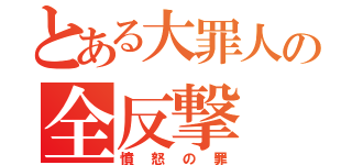 とある大罪人の全反撃（憤怒の罪）