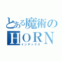 とある魔術のＨＯＲＮＥＴ（インデックス）