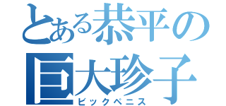 とある恭平の巨大珍子（ビックペニス）