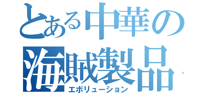 とある中華の海賊製品（エボリューション）