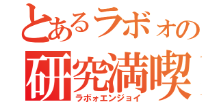 とあるラボォの研究満喫（ラボォエンジョイ）