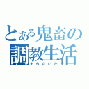 とある鬼畜の調教生活（ヤらないか）