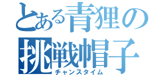 とある青狸の挑戦帽子（チャンスタイム）