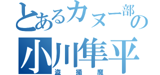 とあるカヌー部の小川隼平（盗撮魔）