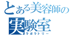 とある美容師の実験室（ラボラトリー）