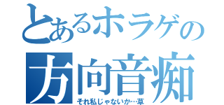 とあるホラゲの方向音痴（それ私じゃないか…草）