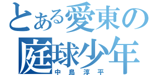 とある愛東の庭球少年（中島淳平）