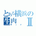 とある横浜の生肉Ⅱ（ゆっけ）