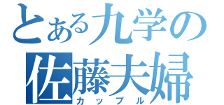 とある九学の佐藤夫婦（カップル）