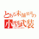 とある未舗装道の小型武装車輌（ニシハマハスラー）