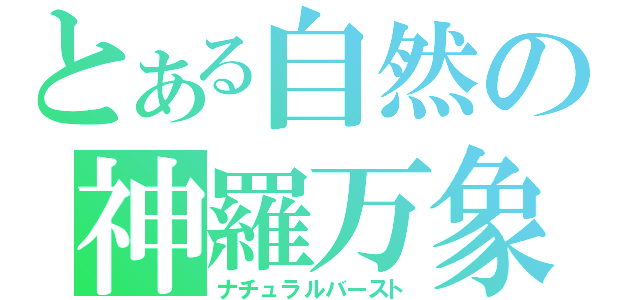 とある自然の神羅万象（ナチュラルバースト）