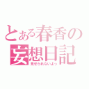 とある春香の妄想日記（見せられないよっ）