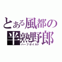 とある風都の半熟野郎（ハーフボイルド）