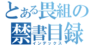 とある畏組の禁書目録（インデックス）