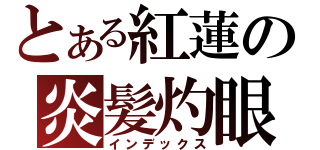 とある紅蓮の炎髪灼眼（インデックス）