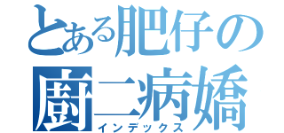 とある肥仔の廚二病嬌（インデックス）