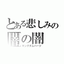 とある悲しみの闇の闇（キングダムハーツ）