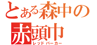 とある森中の赤頭巾（レッドパーカー）