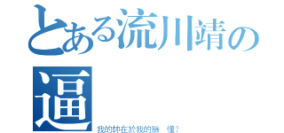 とある流川靖の逼機臉（我的帥在於我的臉 懂？）