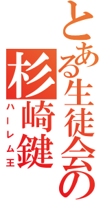 とある生徒会の杉崎鍵（ハーレム王）