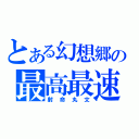 とある幻想郷の最高最速（射命丸文）