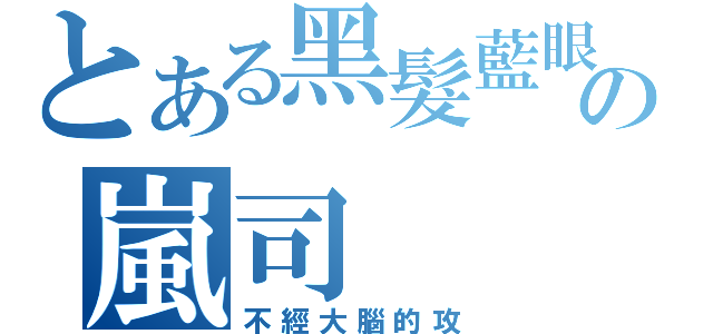 とある黑髮藍眼の嵐司（不經大腦的攻）