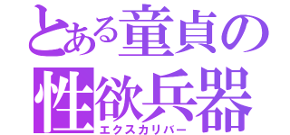 とある童貞の性欲兵器（エクスカリバー）