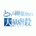 とある柳葉魚の大量虐殺（焼いただけ）