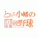 とある小幡の準硬野球（シロウトヤロウ）