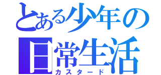 とある少年の日常生活（カスタード）