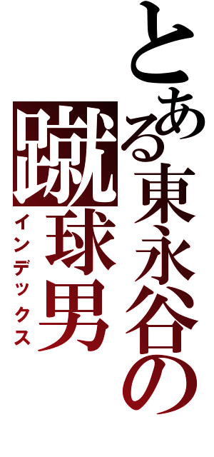 とある東永谷の蹴球男（インデックス）