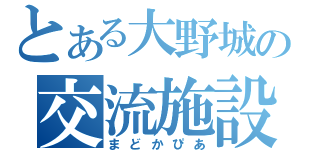 とある大野城の交流施設（まどかぴあ）