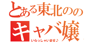 とある東北ののキャバ嬢ひなの（いらっしゃいませ♪）