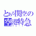 とある関空の空港特急（ラピート）