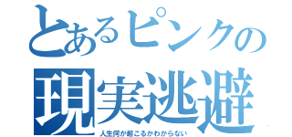 とあるピンクの現実逃避（人生何が起こるかわからない）